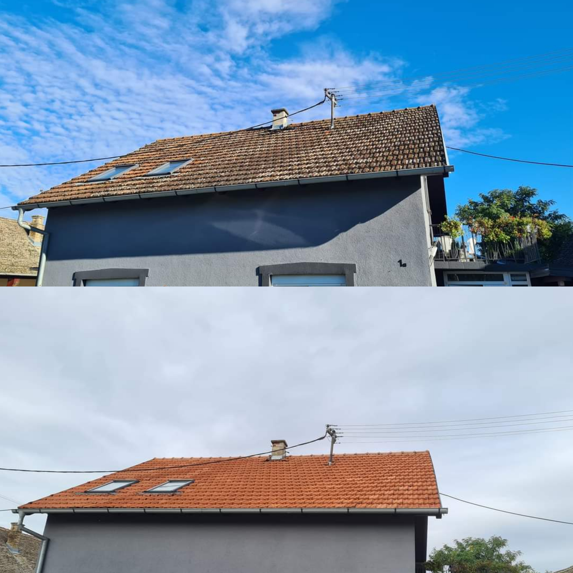 Pranje krova na obiteljskoj kući u Vinkovcima